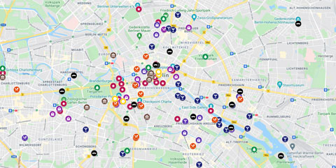 Mapa turístico de Berlín